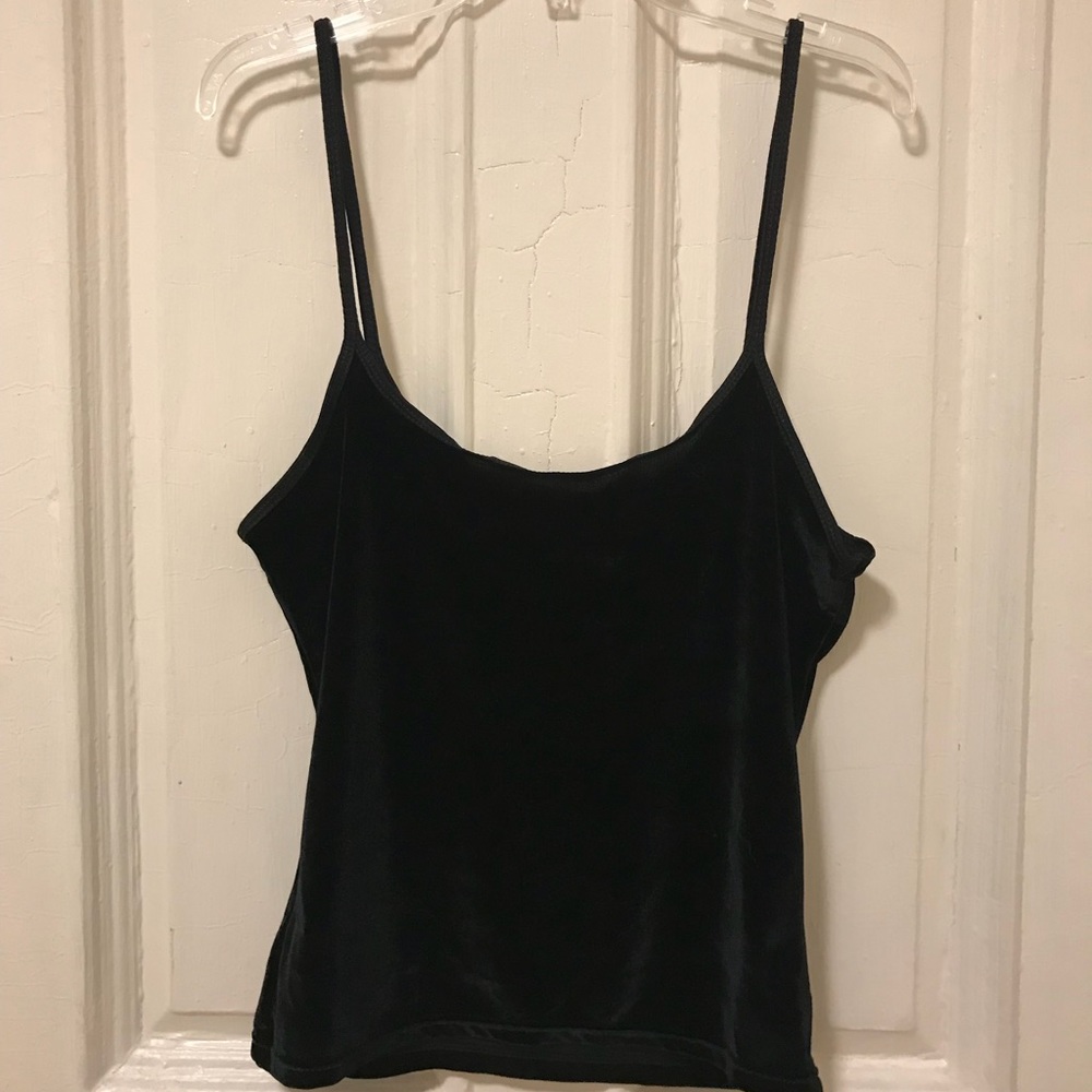 Vintage 90s Velvet Spaghetti Strap Tank Top